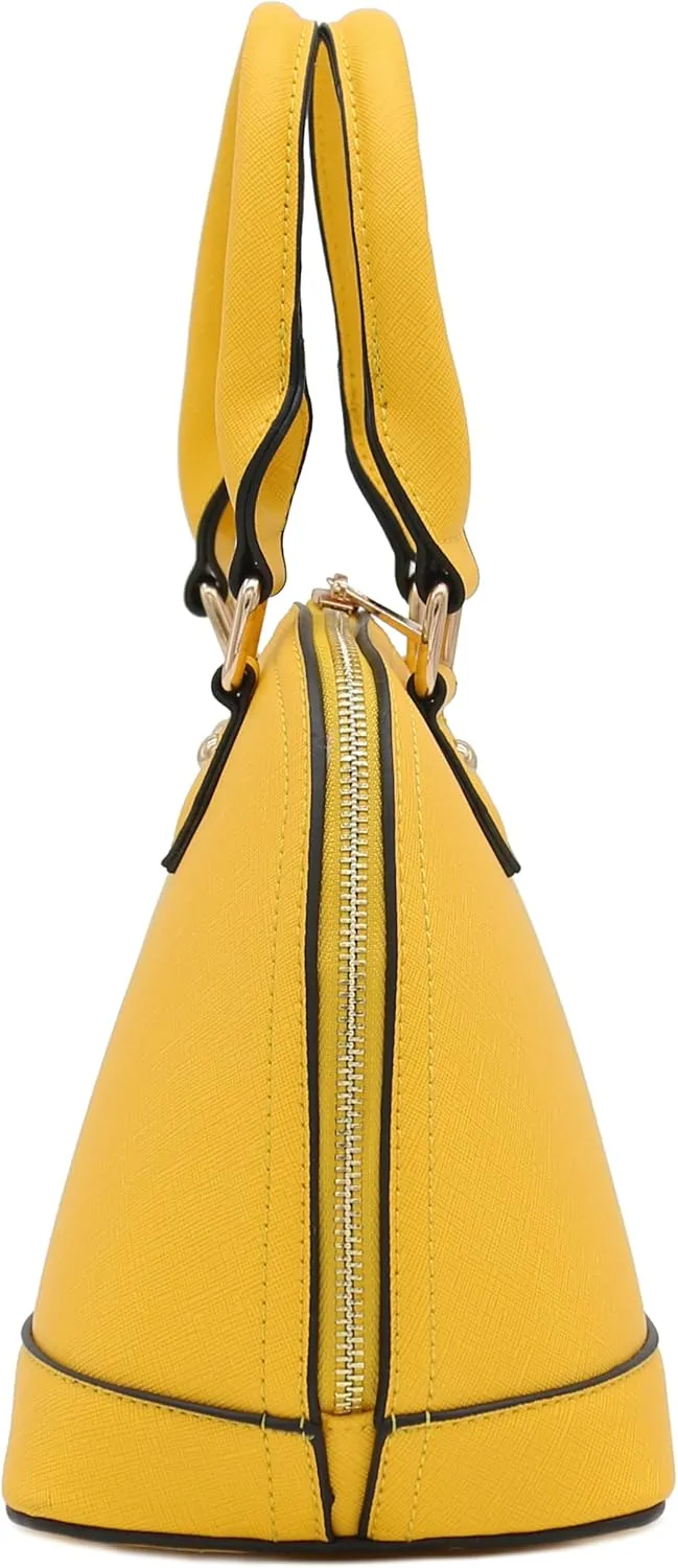 Zip-Around Saffiano Classic Dome Satchel