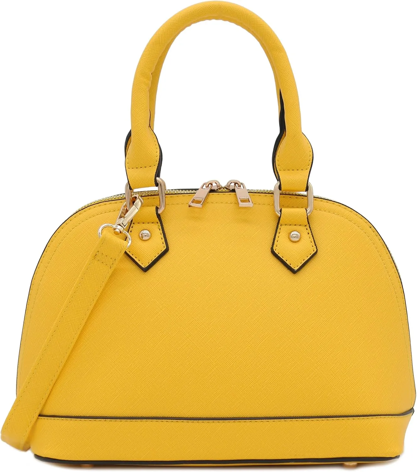 Zip-Around Saffiano Classic Dome Satchel