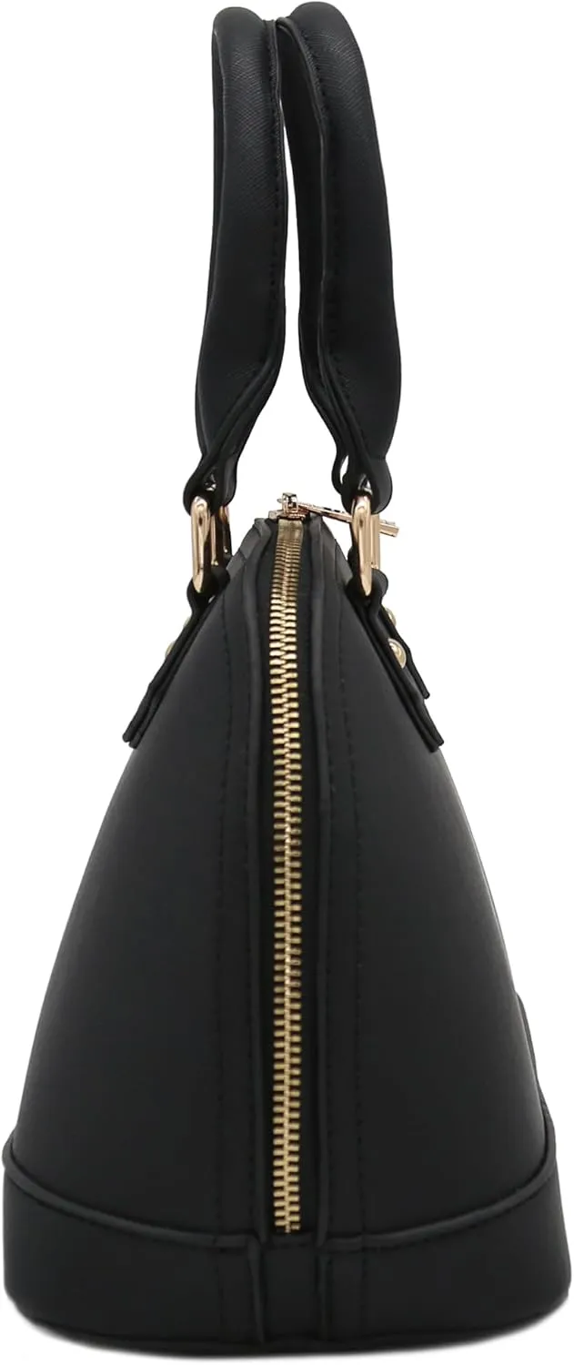 Zip-Around Saffiano Classic Dome Satchel