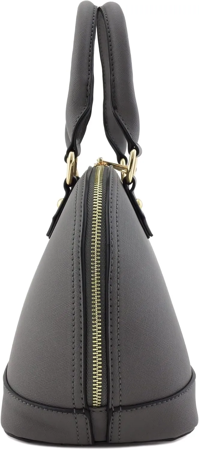Zip-Around Saffiano Classic Dome Satchel