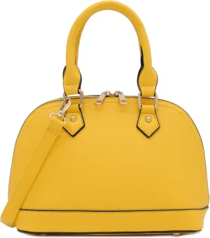 Zip-Around Saffiano Classic Dome Satchel